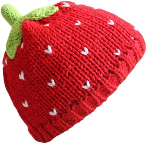 Y2k Beanie for Women Strawberry Crochet Hats Demon Beanies Cute Hat Grunge Emo Slouchy Warm Knitted Hats