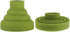 Collapsible Hair Diffuser Attachment - Portable Silicone Diffuser for Curly Hair, Fits 1.57-1.99" Nozzle Dryers, Travel & Salon Use (Green)