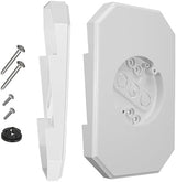 8141DBL Outdoor Mounting Plate kit with Built-in Electrical Box,Outdoor Light Mount Kit for 1/2-inch Lap Double and 4-inch Siding,Siding Light Mounting Block (White)