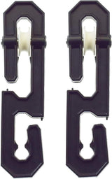2Pcs Clothesline Spreader, Aluminium Heavy Duty Outdoor Clothes Line Separator Pulley Clothesline Spreader for Long Clothesline and Heavy Loads (Black)