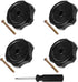 4 Pack RV Window Crank Replacement & Vent Knob, Camper Trailer Window Hardware Accessories (1" Shaft, 2-1/4" Diameter) with Screws & Screwdriver, Interior RV Parts. (4)