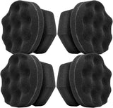Tire Dressing Shine Applicator (4 Pack), Round Grip Deeper Tire Brush Tire Dressing Applicator Pad Wave Design to Reach Trim Makes Detailing Tires Easier - Durable,Washable,and Reusable