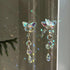 Crystal Butterfly Sun Catcher Window Hanging Decoration Rainbow Maker, Car Mirror Hanging Accessories, Rear View Mirror Hanging Décor