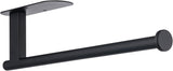 Paper Towel Holder, Upgrade SUS304 Stainless Steel Holder Under Cabinet, Bend-Resistant, Self-Adhesive or Drill mounting (Black) Black -