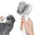 Cat Brush for Shedding, Brushes Indoor Cats, Long or Short Haired Grooming Comb Kitten Rabbit Massage Removes Loose Fur White -