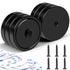 Magnets with Holes, 110 lb+ Waterproof Strong Neodymium Cup Disc Screws for Wall Mounting, Lifting Tools - Pack of 6 Black 110lb-6p