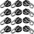 Strong Magnetic Hooks, 70LBS Hooks Heavy Duty Neodymium Magnets with Carabiner Hook, Magnet Swivel for Kitchen, Hanging, Cruise, Grill, Refrigerator - 12 Pack Black 2in x 0.98in