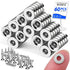 Small Round Magnets with Holes 60 Pack, Cabinet for Doors, Drawers, Rare Earth Refrigerator Magnet Fridge, Science, Cat Eye Magnet, Pinning - 0.31x0.12inch