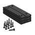 80lbs Neodymium Bar Magnets with Screws Holes, Strong Cabinet for Closure, Rare Earth Magnetic Rectangle Doors, Mounting, Locker Accessories - 60x13.5x5mm Pack of 6 Black 60x13.5x5 mm