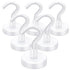 Cruise Essentials: 40Lbs White Magnets, Strong Magnetic Hooks for Hanging, 6 Pack -