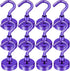 Cruise Essentials, 28lbs Magnetic Hooks for Cabins, Purple Magnets Door, Strong Hanging, Refrigerator, Celling, Grill - 12 Pack