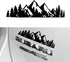 Vinyl Snow Mountain Tree Decal Sticker, Trunk Logo Car Exterior Accessories(Black) Black -