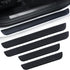 Car Door Threshold Protection, 4PCS Edge Step Dust Shield Cover, Width 23.6x2.36inch Car/SUV Universal Rubber Scratch Resistant Exterior Accessories (Black) Black