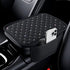 Bling Center Console Arm Rest Cover for Car, Middle Armrest Storage Box Cover, Interior Car Accessories Women and Man Gifts Sets (Black) black -