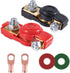 Car Battery Terminal Connector Classification Kit, Pure Copper Negative and Positive Cable Ends with Plastic Cover, Applicable to Automobile, Truck RV Accessories -