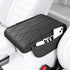 Car Center Console Cover Pad, Universal Leather Waterproof Arm Rest for with 2 Storage Bags, Interior Accessories Most Vehicles, Cars, SUVs, Trucks (Black) black -