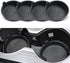 Car Cup Holder, 4-Pack Silicone Coasters, Universal Non-Slip Recessed Interior Accessories (Arrow Black) Arrow Black -
