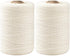1,200ft (600ft x 2Rolls) Butchers Twine 2mm Cotton String for Cooking Kitchen Meat Turkey Sausage Roasting Baking Gift Wrapping DIY Crafts Crocheting Knitting Naturalwhite ( X 600 Feet ) / Pc 2 Pcs