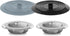 Sink Strainer Stopper 4 Pack, Universal Silicone Kitchen Drain Cover Plug Kit, 4.5 Inch Stainless Steel Filter Strainer, Food Catcher for -