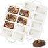 Mini Loaf Pans, Metal Reinforced Frame Silicone Bread Pans 8 Cavities Nonstick for Baking Cornbread, Bread, Brownie, Cheesecake, Chocolate 2 Pack Confetti Creamy 8-cup: 2.2"x3.5": 2pcs