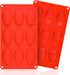 Silicone Madeleine Pans - 9 Cups Mold for Small Cake, Chocolate, Cookies Pack of 2