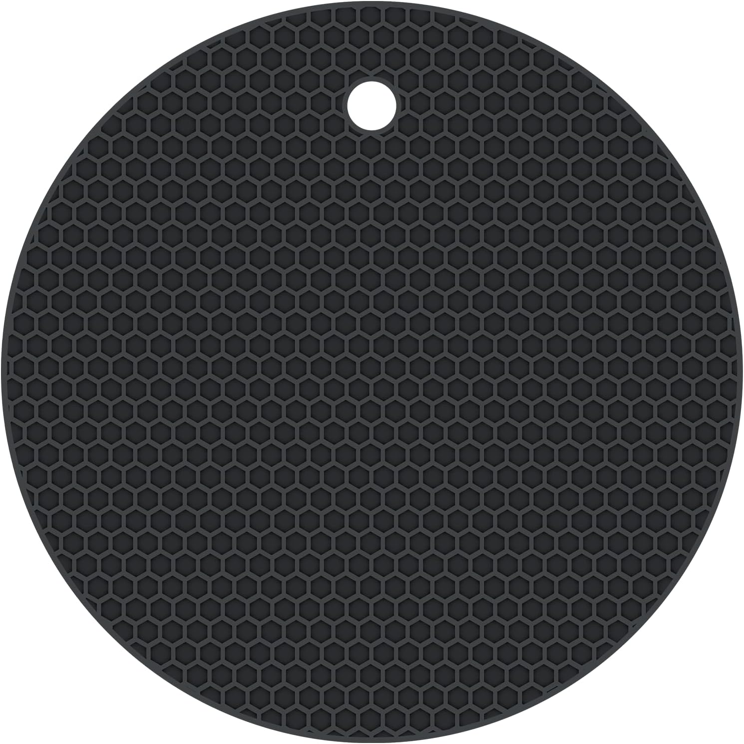 1 Pack Round Silicone Trivet - Hot Plate Mat, Robust Non Slip Coasters Trivets Heat Resistant Mat Pads for Kitchen