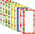 9 Pack Magnetic Notepads for Refrigerator, Fruit Design Grocery List Pad Fridge, Full Magnet Back Shopping Lists, 25 Sheets Per Note Pads -