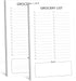 Grocery List Magnet Pad for Fridge, 2 Pack Magnetic Notepads Refrigerator, Full Back Shopping Lists, 60 Sheets Per Note Pads -
