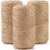 984 FT Natural Jute Twine, 3ply Thin Ribbon Hemp Twine for Gardening, Plant, Gift Wrapping, Art, Wedding Decoration, Packing, Bulk (3 Roll) - (3p)