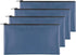 4 Pieces Money Bags With Zipper, 11x6.1 inch Pouch, Bank Bag, Cash Check Wallet, Cosmetics(navy) - Large