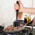 Upgrade Food Masher and Mixer - Non Stick Potato Tool for Hamburger Meat, Ground Beef Mix Chopper Black