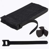 60 PCS 6 Inches Reusable Cable Ties, Adjustable Cord Straps Wire Organizer Wrap and Hook Loop Management - 6inches-60PCS