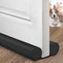 Door Draft Stopper Weather Stripping for Bottom of Window Breeze Blocker Adjustable Sweeps, Black 37 inch
