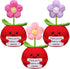 3 Pcs Teacher Appreciation Gifts Easter Gift Positive Flower Handmade Crochet Doll Thank You for Helping Me Grow Teachers Week(Apple Puff Flower) -