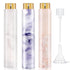 Refillable Travel Perfume Atomizer - Mini Spray Bottles with Marble Texture, Portable Cologne Dispenser for Women Men, Leak-Proof Empty Fragrance Decant Container and Daily Use 3PCS White+Purple+Pink