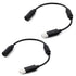 2pcs USB Breakaway Cable, Replacement Cord Adapter Cable for Logitech G920 Driving Force Thrustmaster Ferrari 458 Game Wired Controllers, Fast Data Transmission (Black) -