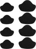 8pcs Shoe Heel Repair, Self-Adhesive Hole Repair Pads Cushion Grip Inserts Inside Sneaker Protector Patches Kit for Boot Sport Mesh Shoes (Black) -