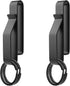 2pcs Heavy Duty Belt Key Holder, Fast Release Steel Tactical Holder Clip with 4pcs Rings Fits Belts for Police Firefighters -