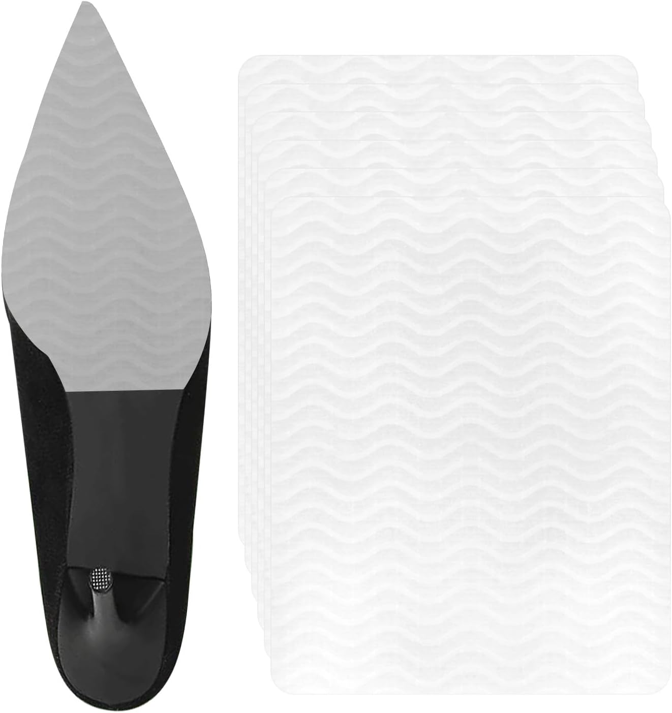 6pcs Shoe Sole Protectors, Self-Adhesive Clear Bottom Protector for Heels EVA Anti-Slip High Heel Guards Cover Women -