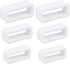 6pcs Watch Band Keepers, 14mm/16mm/18mm Silicone Strap Holder Loops Rubber Fastener Rings Retainer Replacement for Smart Sport Watchers Parts(White) -