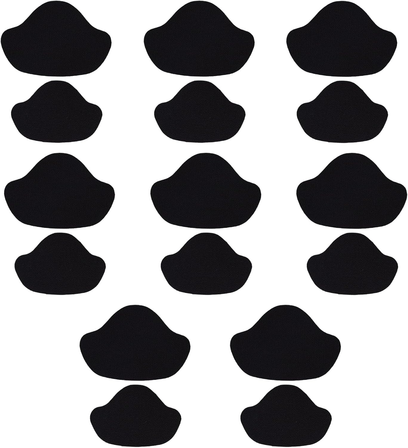 16pcs Shoe Heel Repair, Self-Adhesive Hole Repair Patch Inner Back of Pads Cushion Inserts Inside Sneaker Patches Kit Accessories for Women Boot Sport (Black) -