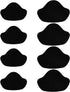 8pcs Shoe Heel Repair, Self-Adhesive Hole Repair Pads Patch Cushion Grip Inserts Inside Sneaker Protector Patches Kit for Boot Sport Mesh Shoes (Black) -