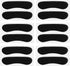 6 Pcs Sandal Strap Cushion Strips, Cushioning Insert Pads Self-Adhesive Soft Heel Grips Liner for Loose Shoes Prevent Friction Slipping (Black) Black -