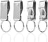 4pcs Belt Key Clip, Metal Holder Keychain Clip Keyring Loop Ring for Car Keys Home Office Supplies -
