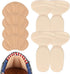 4 Pairs Adhesive Heel Cushion Pads, Back of Grips Inserts Shoe Filler Guards Liners Protector for Loose Shoes & Big Boots Women Men to Improve Fit (Beige) -
