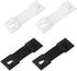 4pcs Shirt Cuff Holder, Sleeve Garters Elastic Anti-Slip Holder Arm Band Unisex Strap to Hold up Sleeves for Women Men (Black, White) -