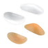2 Pairs Silicone Shoulder Pads Invisible Non-Slip Push-Up Reusable Shoulders Enhancer Sticky Pad for Women Clothings(Transparent&Skin Tone) -