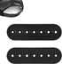 2 Pack Hat Extender, 7 Holes Cap Strap Back Replacement Adjustable Half Size Extension Accessories Easy to Attach Baseball Snap Extender for Snapback Cowboy Women Men Black -