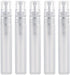 5pcs 8ml Perfume Atomizers Refillable, Matte Plastic Small Spray Bottles for Travel Fine Mist Empty Spritzer Hair Face Plants (White) -