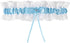 Bridal Wedding Garter, Lace Elastic Bow Leg Thigh Garter Belt Accessory for Women Girls Bride Shower Party Sky Blue -